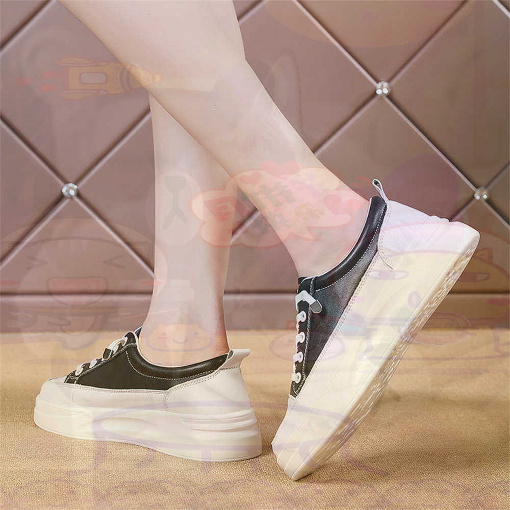 Women Shoes Made In Italy - Bağcıklı Tıknaz Loafer'lar Kadın Kaykay Spor
