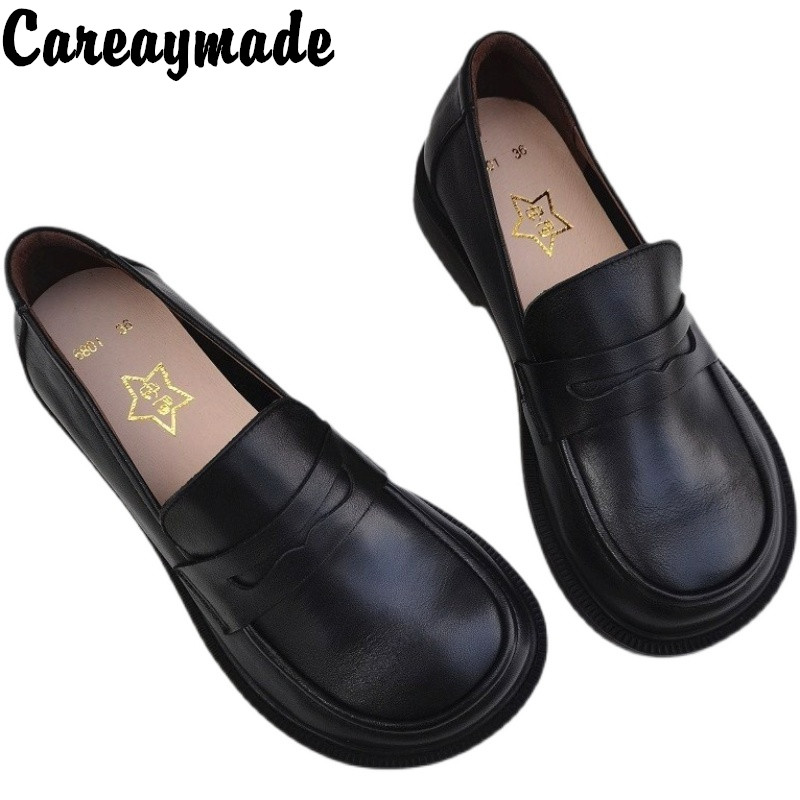 Women'S Shoes To Men'S Size - Careaymade-gündelik kadın ayakkabısı Oxford ayakkabı üzerinde