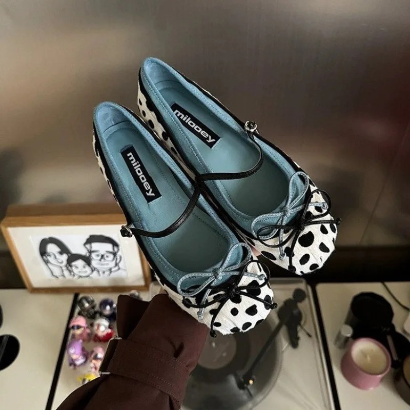 Women Shoes Casual - 2026 Fransız Düz Tabanlı Yuvarlak Burunlu