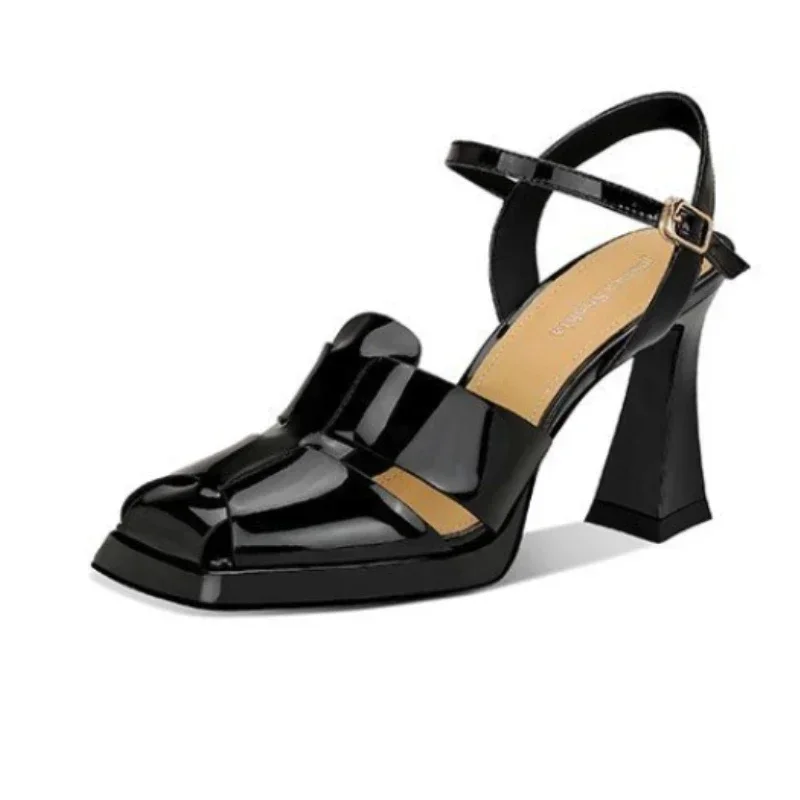 Women'S Shoes Veja - Kadın Yüksek Topuklu Sandalet Moda Rugan
