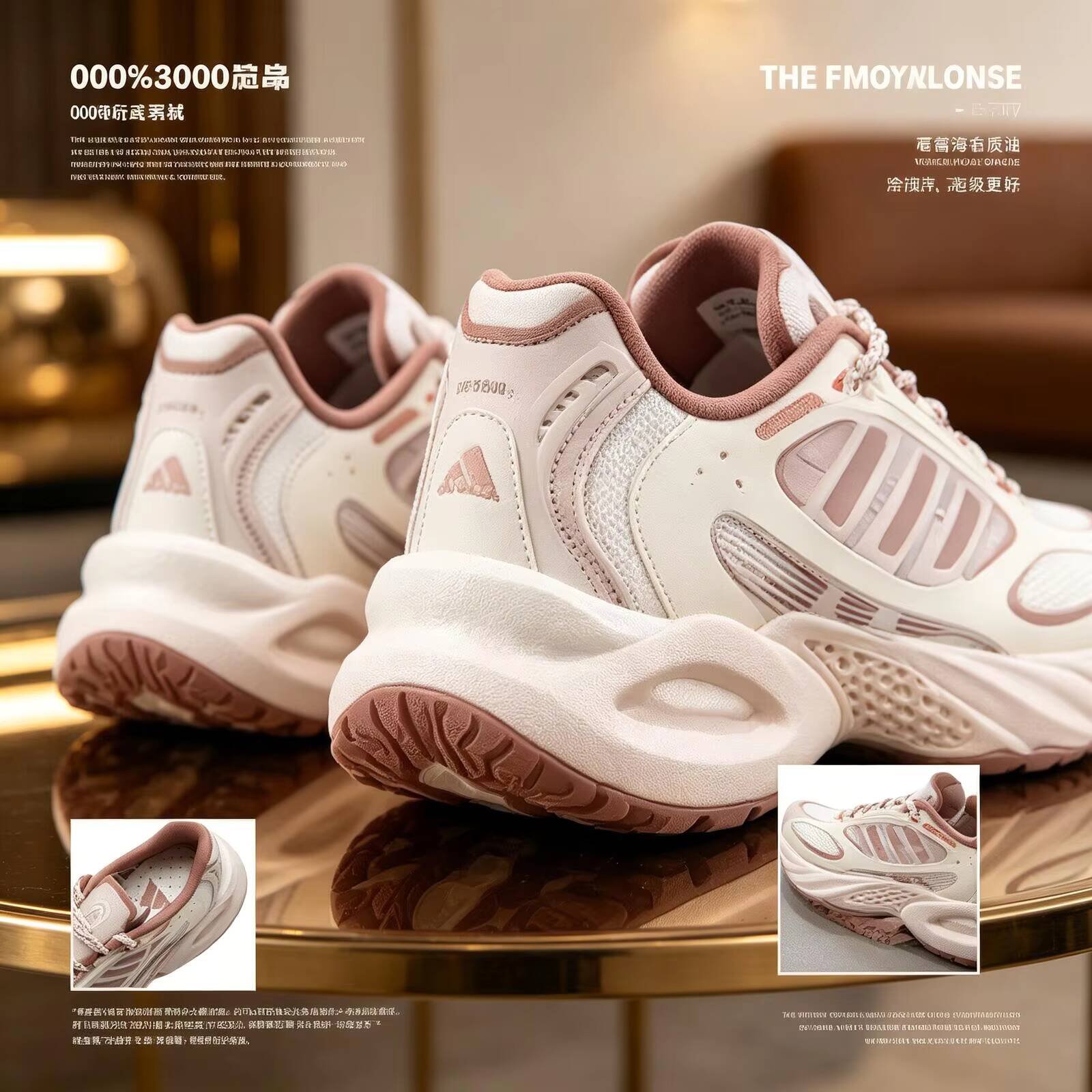 Women'S Shoes Pink Adidas - Yeni Adidas Kadın Bej Pembe Hollow