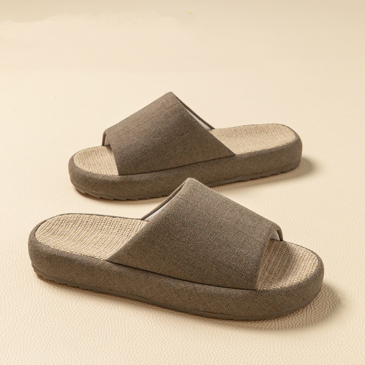 Yaz Kadın Ev Terlik Keten Yaz  - Women'S Shoes To Men'S Size incelemesi ve fiyatı