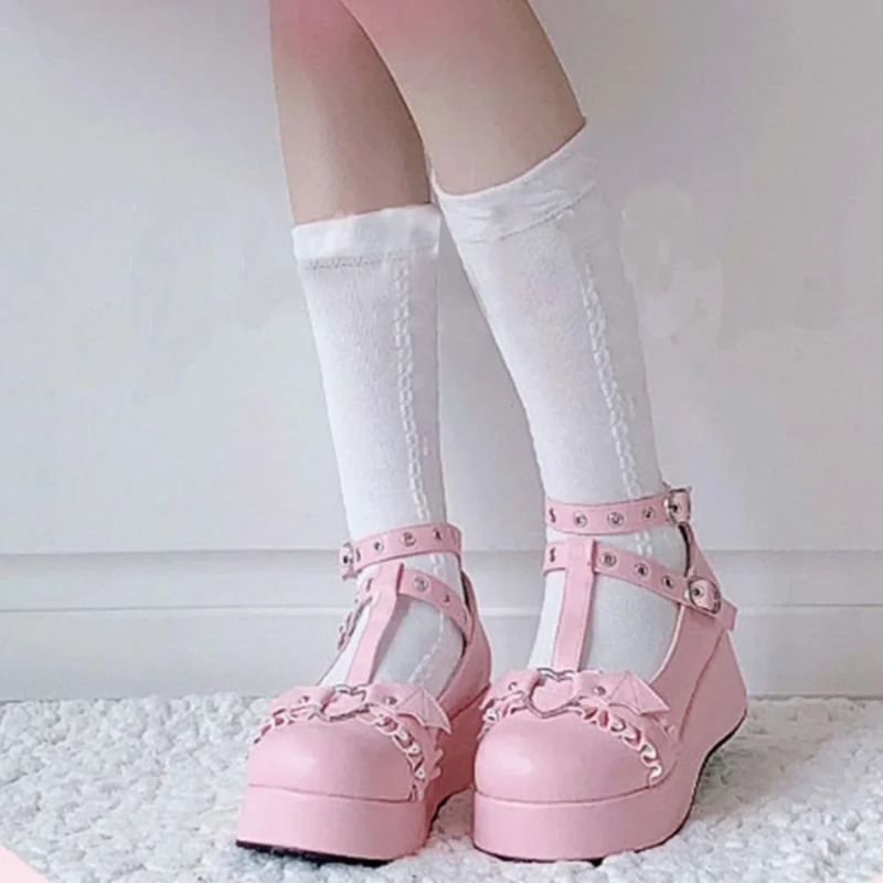 Yeni Tatlı Kalp Toka Takozlar  - Women'S Shoes Large incelemesi ve fiyatı