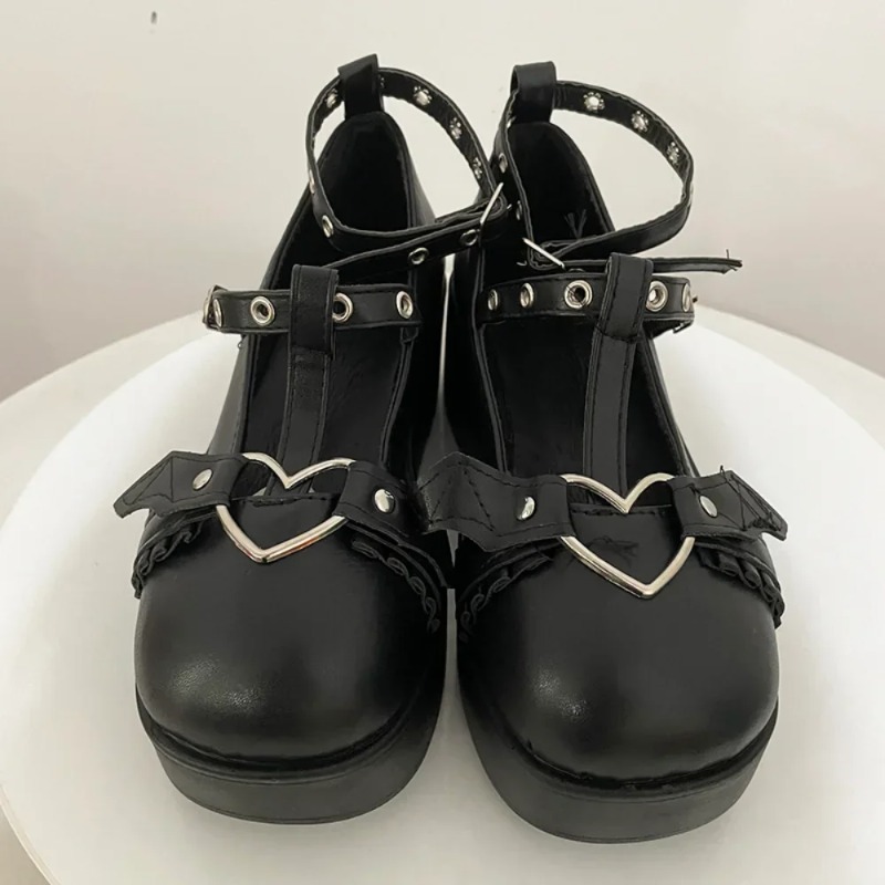 Yeni Tatlı Kalp Toka Takozlar  - Women'S Shoes Large incelemesi ve fiyatı