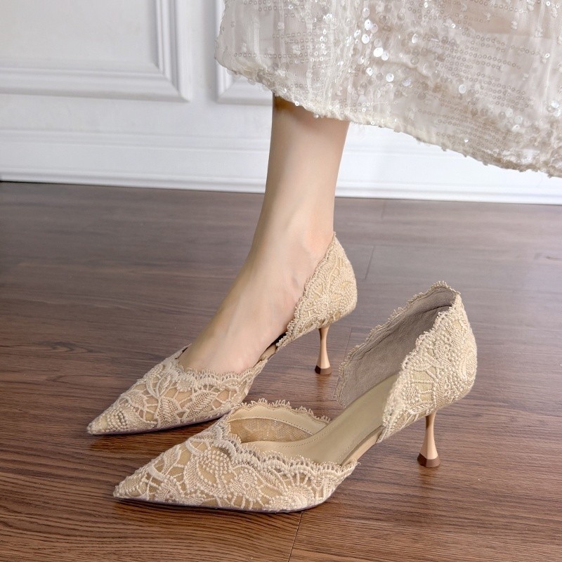 Dantelli Sivri Burunlu Yüksek  - Women'S Shoes Veja incelemesi ve fiyatı