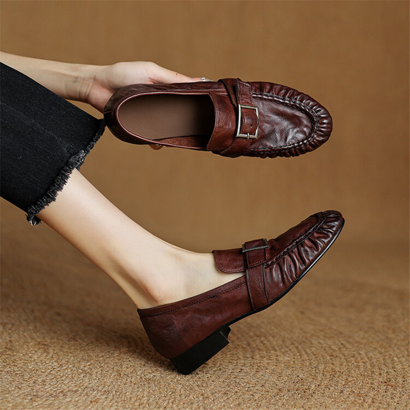 Yeni sonbahar hakiki deri kadı - Women'S Shoes Large incelemesi ve fiyatı