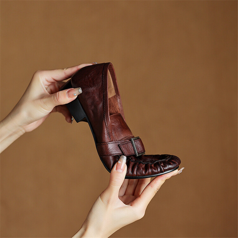Yeni sonbahar hakiki deri kadı - Women'S Shoes Large incelemesi ve fiyatı