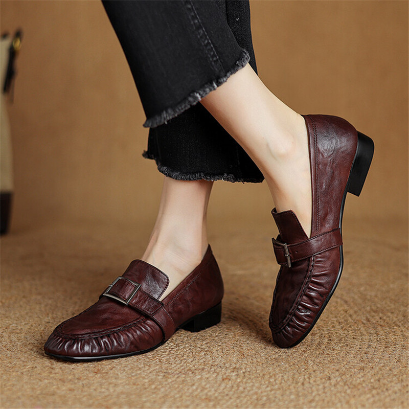 Yeni sonbahar hakiki deri kadı - Women'S Shoes Large incelemesi ve fiyatı