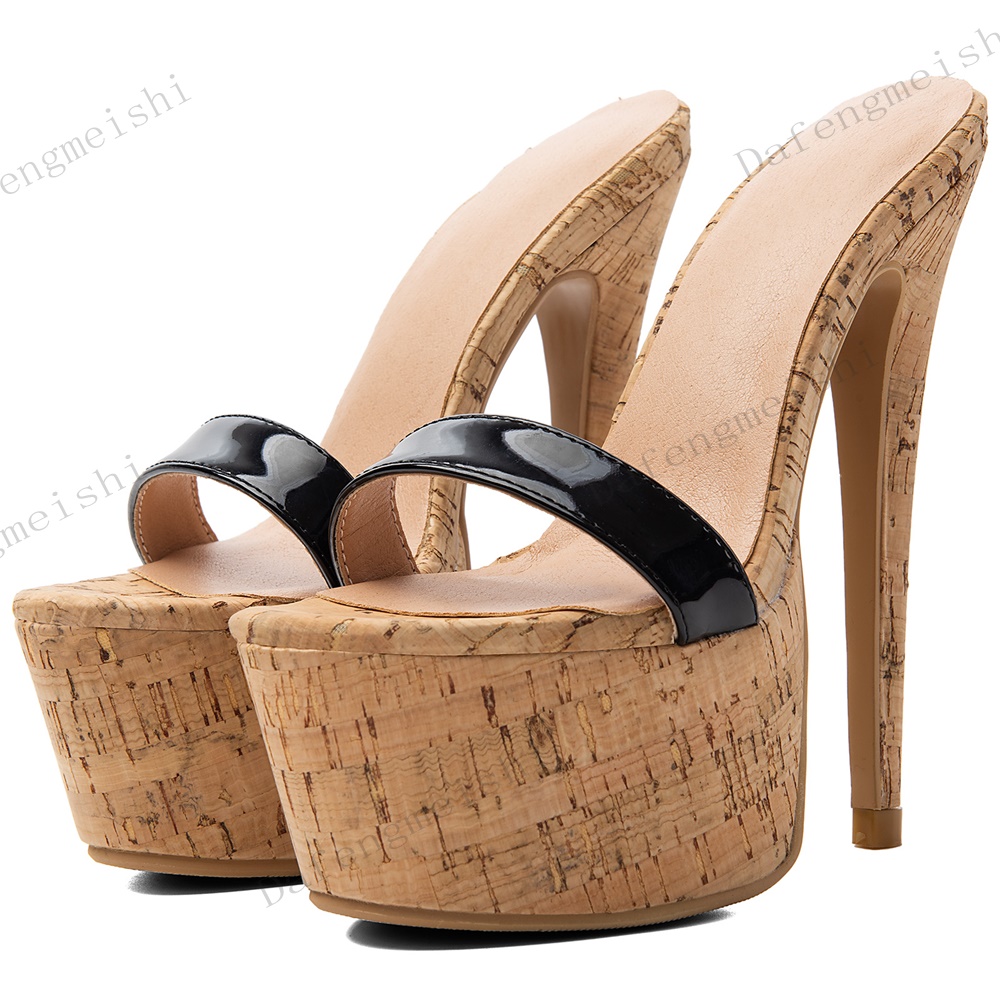 Kadınlar İçin Açık Burunlu Pla - Cork Wedge Sandal incelemesi ve fiyatı