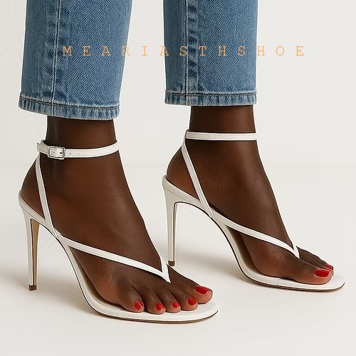 Bej Siyah Çapraz Askılı Parmak - Women Shoes Formal incelemesi ve fiyatı